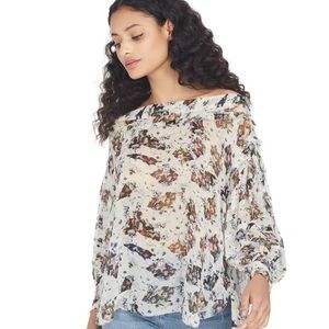 IRO Debby Blouse Top Shirt Womens 40/Med/10 Floral Print Long Sleeve